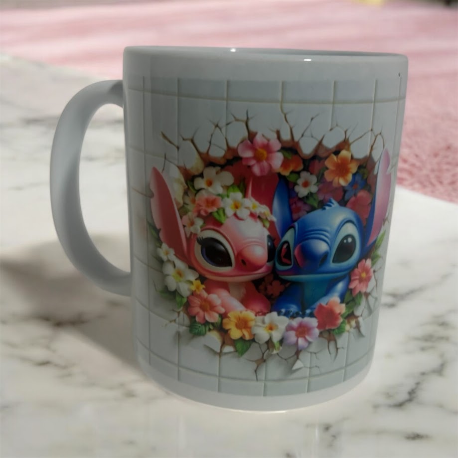 Taza con Stitch